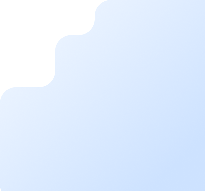 Blue gradient blob